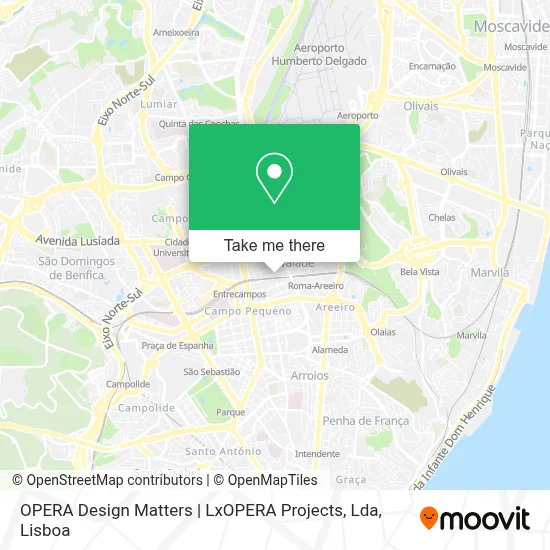 OPERA Design Matters | LxOPERA Projects, Lda map