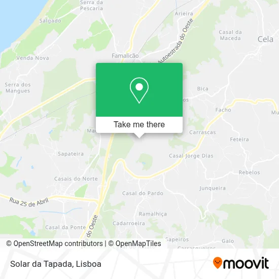Solar da Tapada map