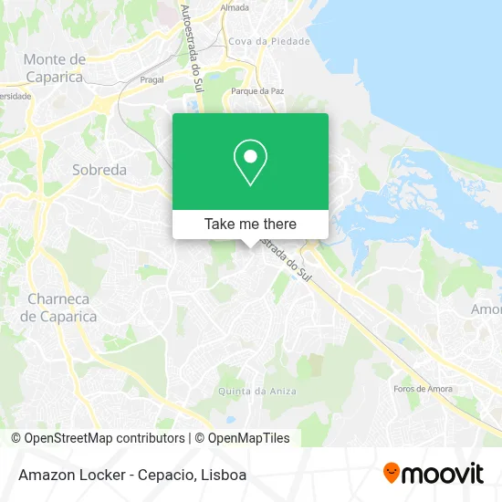 Amazon Locker - Cepacio map