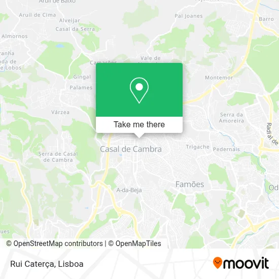 Rui Caterça mapa