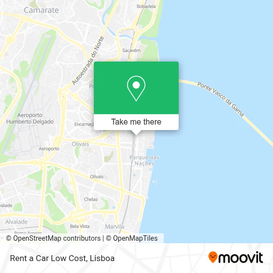Rent a Car Low Cost mapa