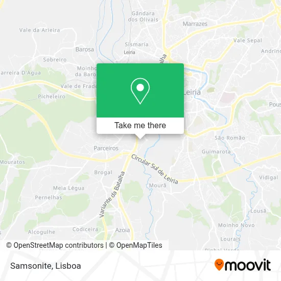 Samsonite map