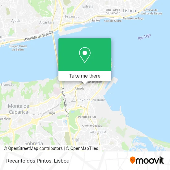 Recanto dos Pintos map