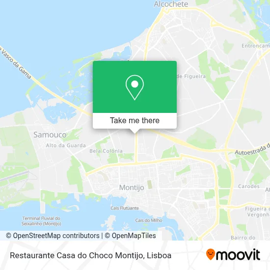 Restaurante Casa do Choco Montijo map