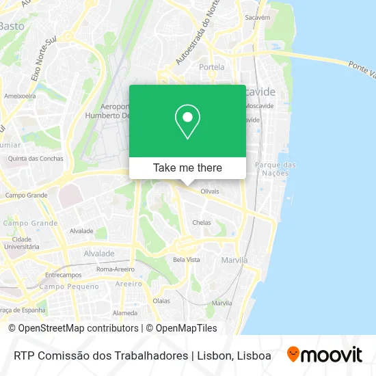 RTP Comissão dos Trabalhadores | Lisbon map