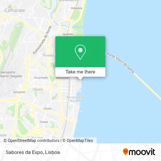 Sabores da Expo map
