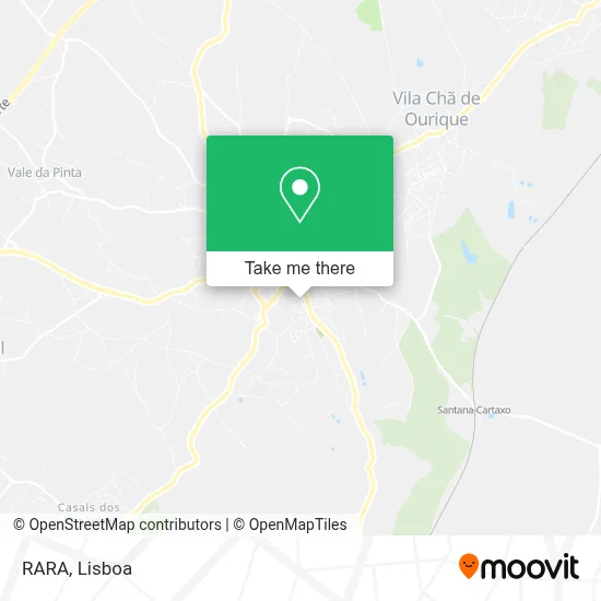 RARA mapa