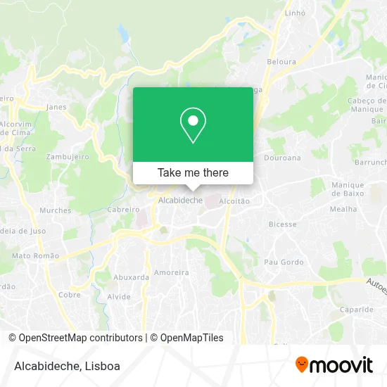 Alcabideche map
