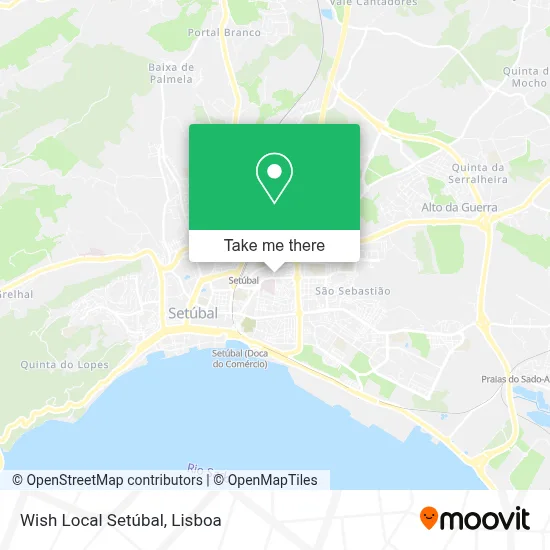 Wish Local Setúbal map