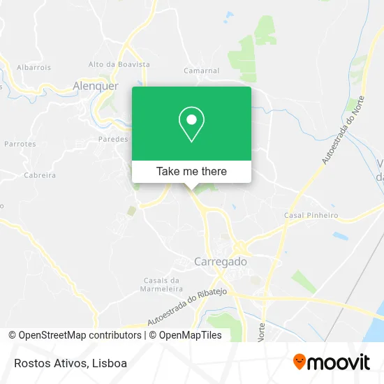 Rostos Ativos mapa
