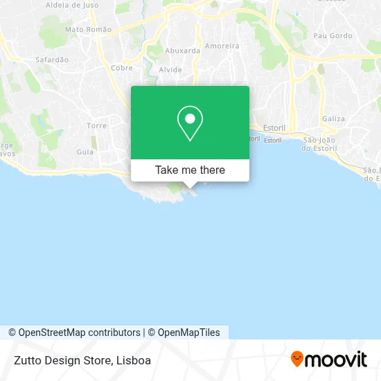 Zutto Design Store map