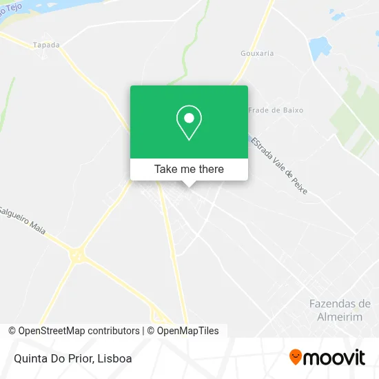 Quinta Do Prior map