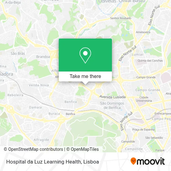 Hospital da Luz Learning Health map