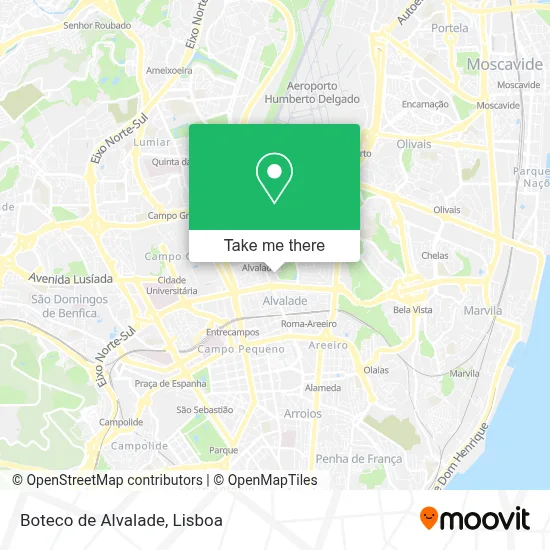 Boteco de Alvalade map