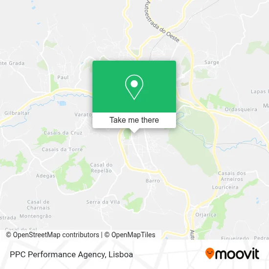 PPC Performance Agency map