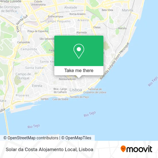 Solar da Costa Alojamento Local map