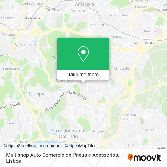 Multishop Auto Comercio de Pneus e Acessorios map