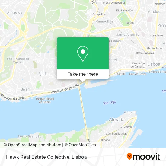 Hawk Real Estate Collective map