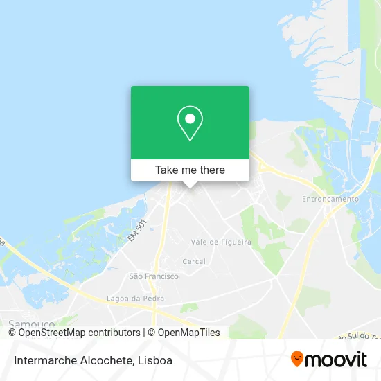 Intermarche Alcochete map