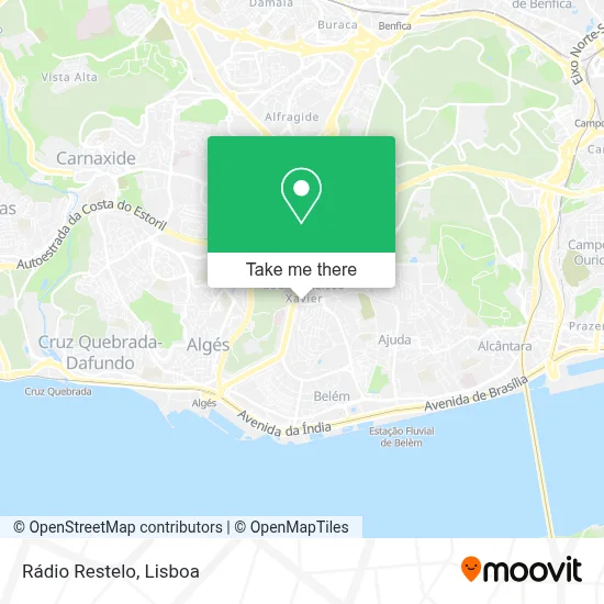 Rádio Restelo map