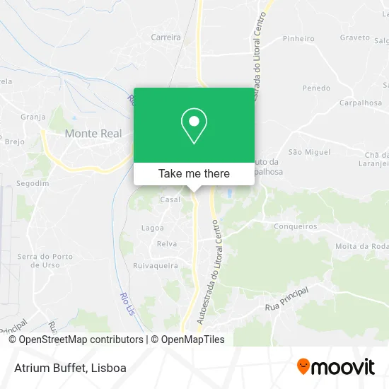 Atrium Buffet map