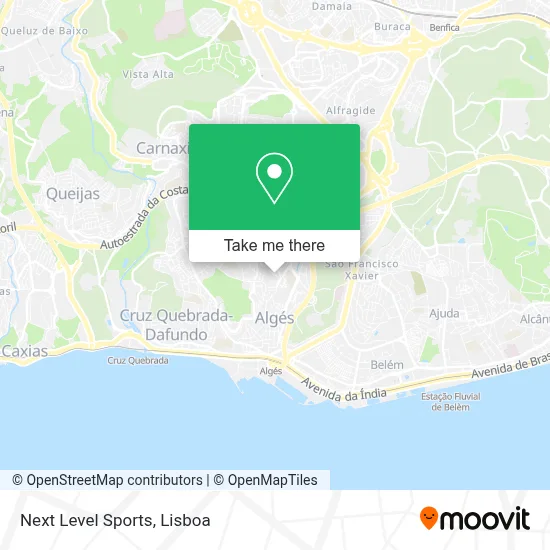 Next Level Sports map