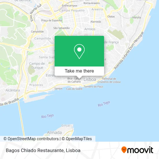 Bagos Chiado Restaurante map