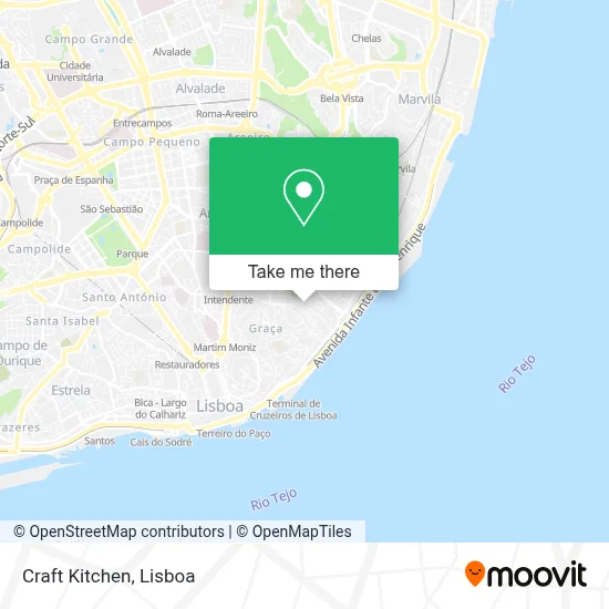 Craft Kitchen map