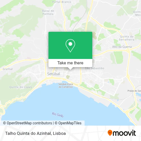 Talho Quinta do Azinhal map