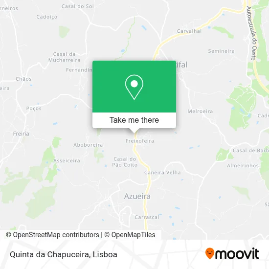 Quinta da Chapuceira mapa