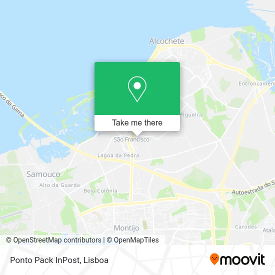Ponto Pack InPost map