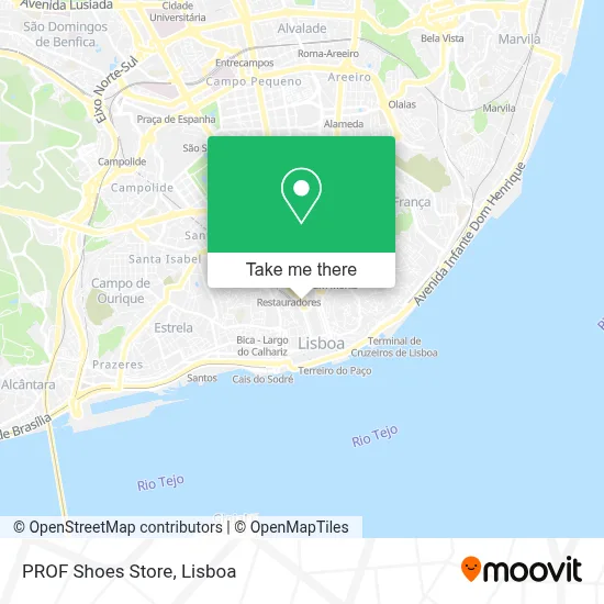 PROF Shoes Store map
