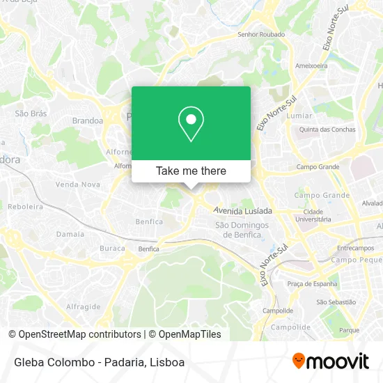 Gleba Colombo - Padaria map