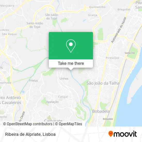 Ribeira de Alpriate map