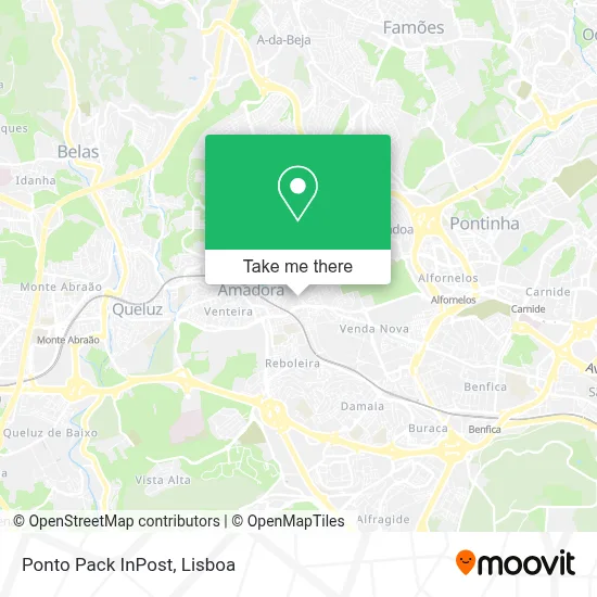 Ponto Pack InPost map