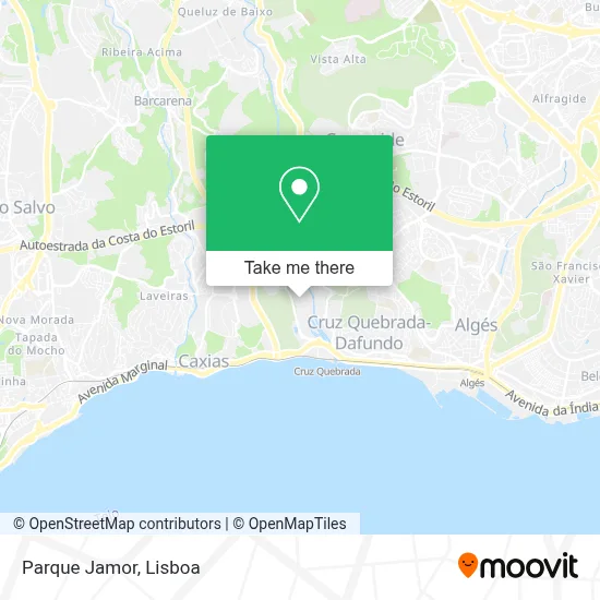 Parque Jamor map