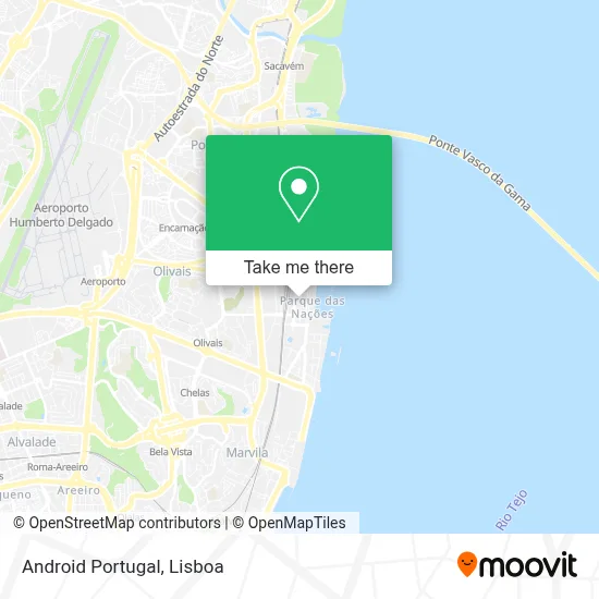 Android Portugal map