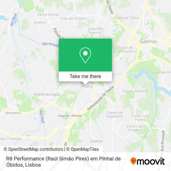 R8 Performance (Raúl Simão Pires) em Pinhal de Óbidos map