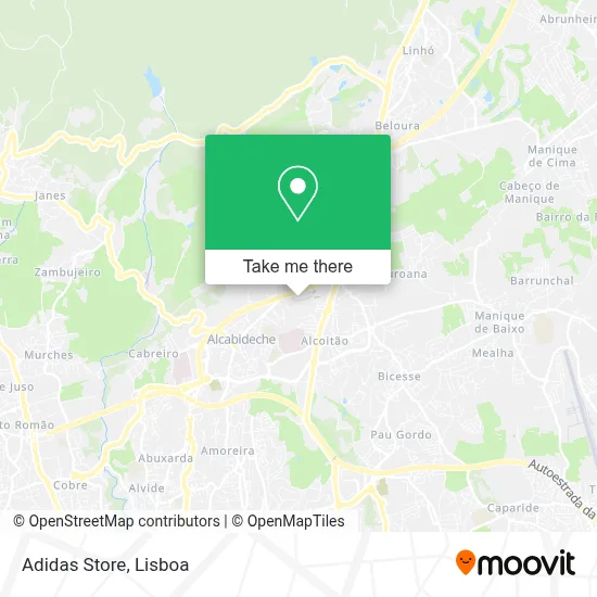 adidas Store map