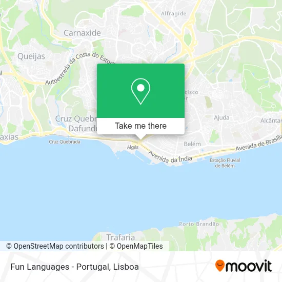 Fun Languages - Portugal map