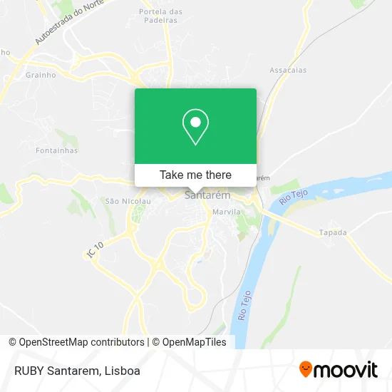 RUBY Santarem map