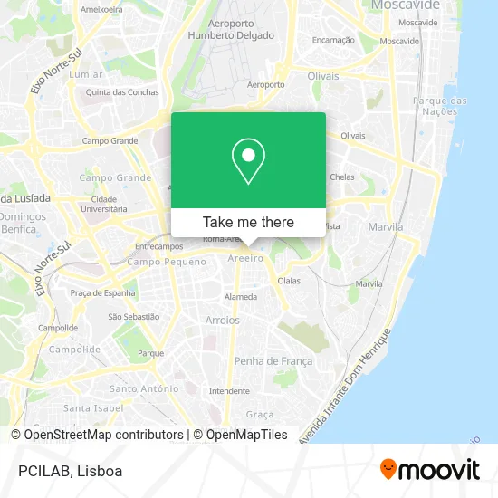 PCILAB map
