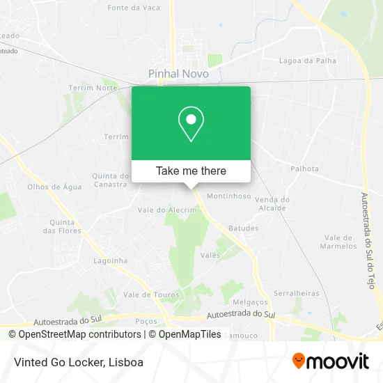 Vinted Go Locker map