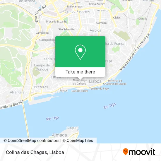Colina das Chagas map