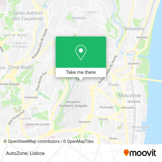 AutoZone map