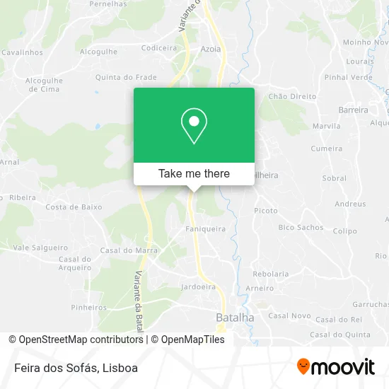 Feira dos Sofás map