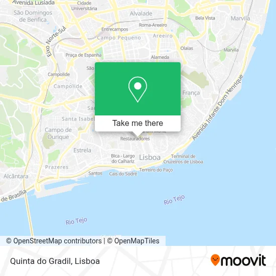 Quinta do Gradil map