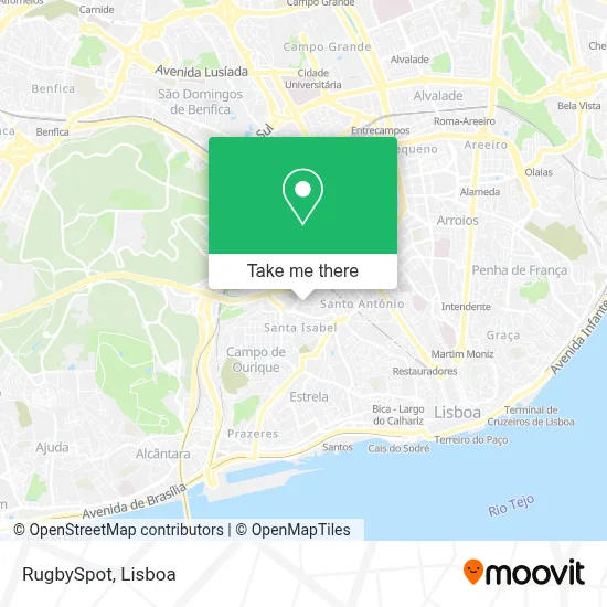 RugbySpot mapa