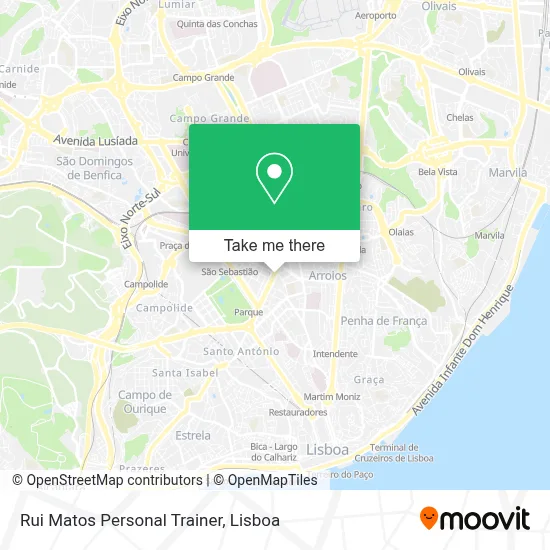 Rui Matos Personal Trainer mapa