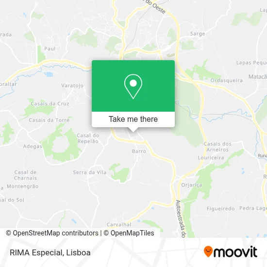 RIMA Especial map